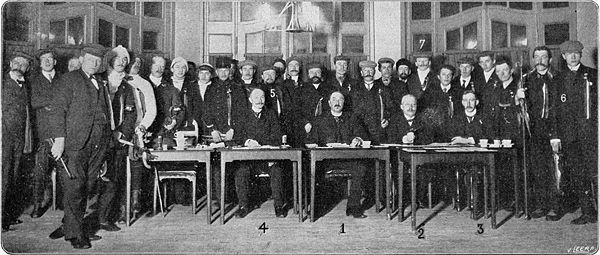 deelnemers eerste elfstedentocht in 1909